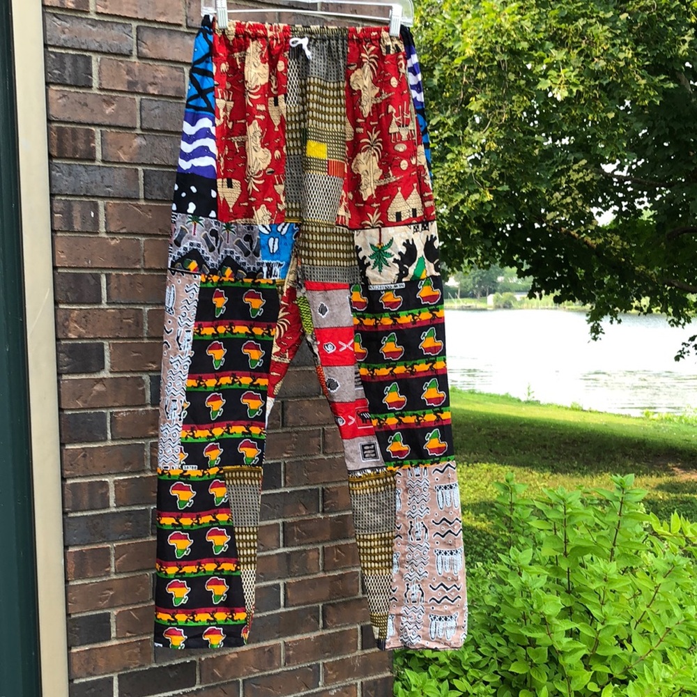 Colorful Patchwork Boho Lounge Pants